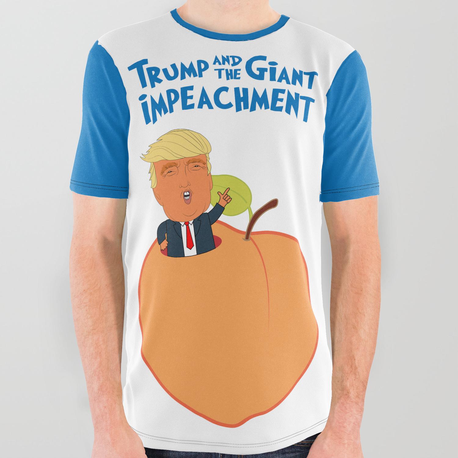 eskortere konto slack Trump and the Giant Impeachment All Over Graphic Tee by Gumless | Society6