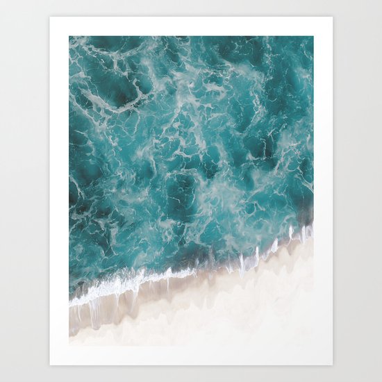 Ocean waves Art Print