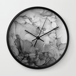 Harmony in Black and White Wall Clock