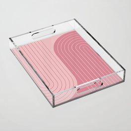 Two Tone Line Curvature LXXII Acrylic Tray