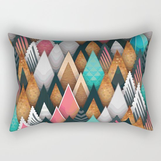 Triangle pattern #society6 Rectangular Pillow