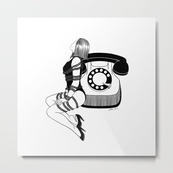 Waiting for your call Metal Print