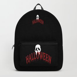 Halloween (red & white on black) Backpack