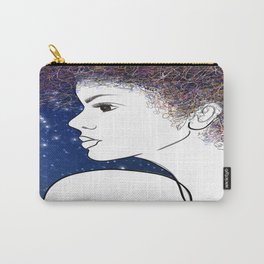 Light and Peace Girl Line Drawing  Carry-All Pouch