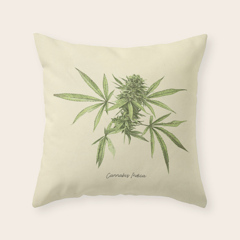 botanical print pillows