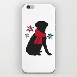 Black Dog Winter iPhone Skin