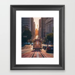 San Francisco Trolley (Color) Framed Art Print