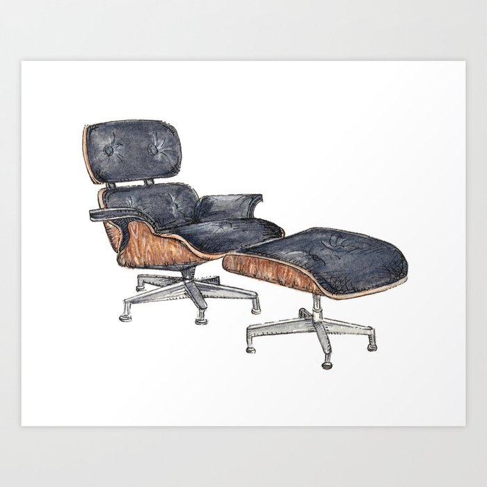 Eames lounge store chair size