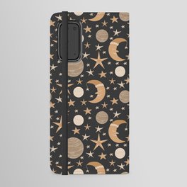 Stars and moon dark Android Wallet Case