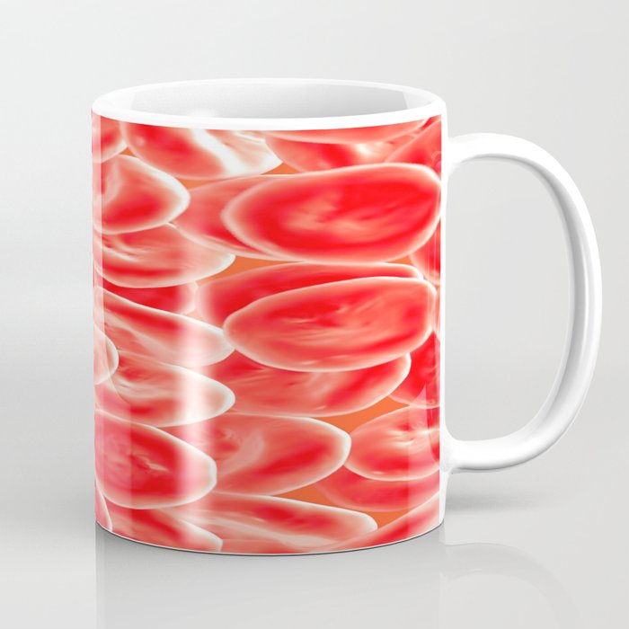 RED BLOOD CELLS MICROSCOPIC VIEW IMAGE MEDICAL LABORATORY SCIENTIST Coffee Mug