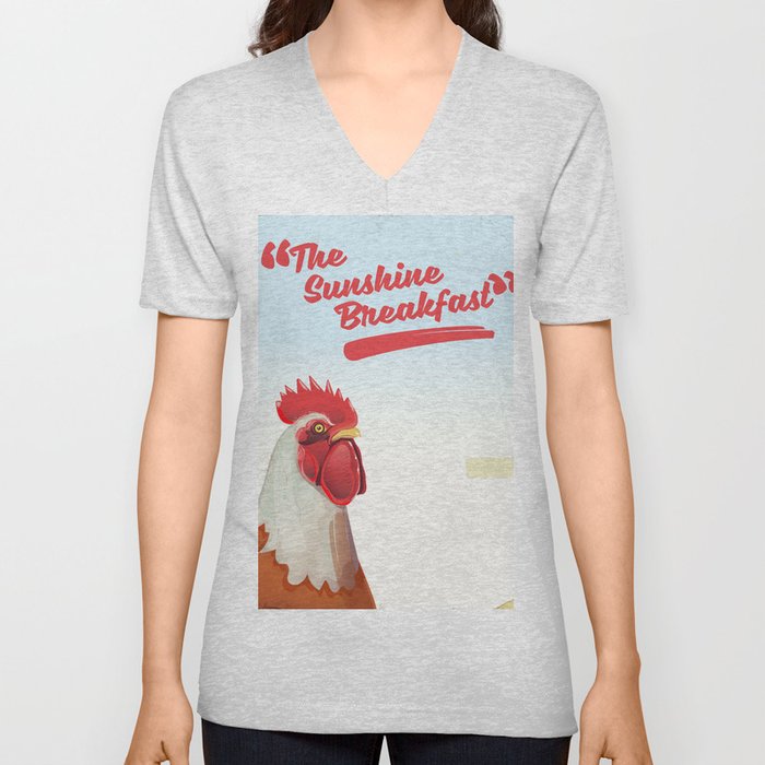 "The Sunshine Breakfast" vintage poster V Neck T Shirt