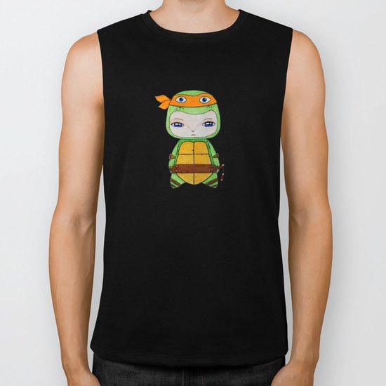A Boy - Michelangelo TMNT Biker Tank
