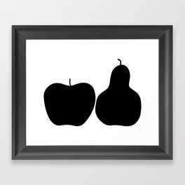 Enzo Mari - Apple and pear Framed Art Print