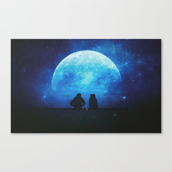 The Conversation Canvas Print