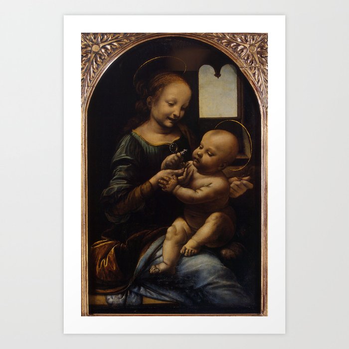 Leonardo Da Vinci Madonna And The Child The Benois Madonna Art