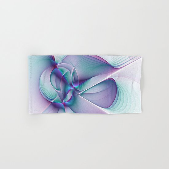 A Colorful Beauty, Abstract Fractal Art Hand & Bath Towel