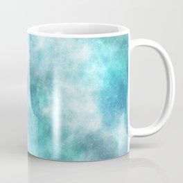 Green & Turquoise Swirl Galaxy Coffee Mug