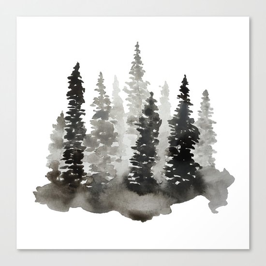 Fading Forest Canvas Print