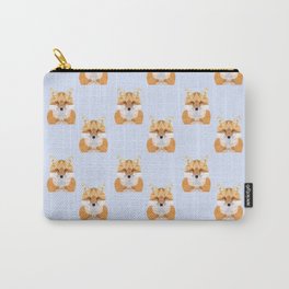 Low poly fox pattern Carry-All Pouch