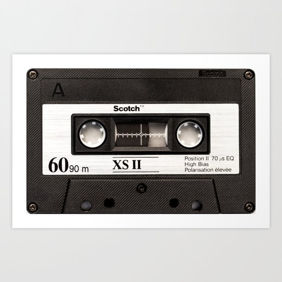 Cassette Tape Art Print