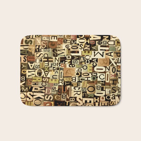 Alphabet Bath Mat