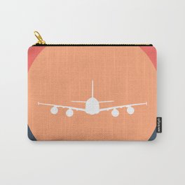 Plane, Sun and the Stripes Carry-All Pouch