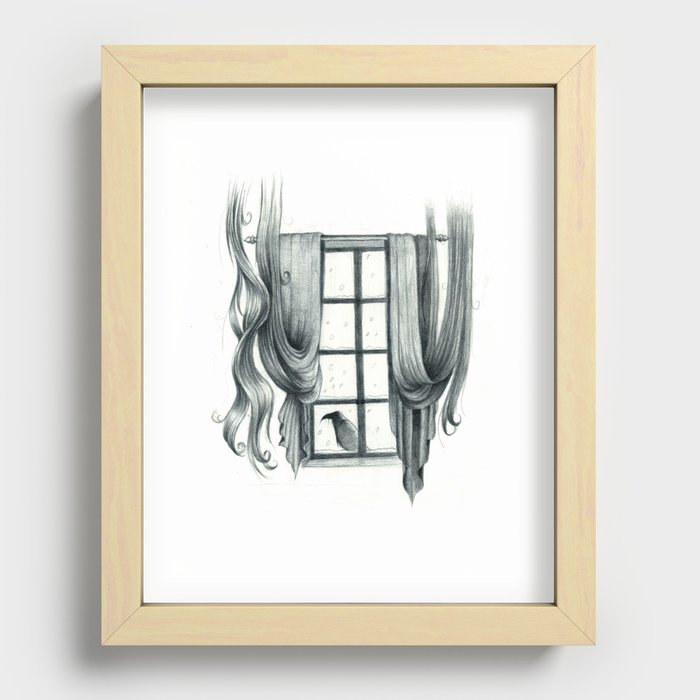 Knocking On My Chamber Door Recessed Framed Print