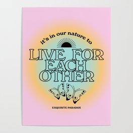 Live For Each Other Poster