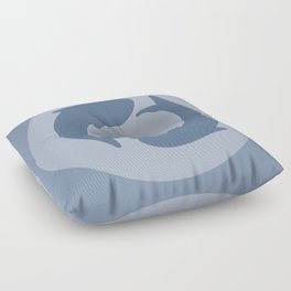Koi Japandi blue Floor Pillow