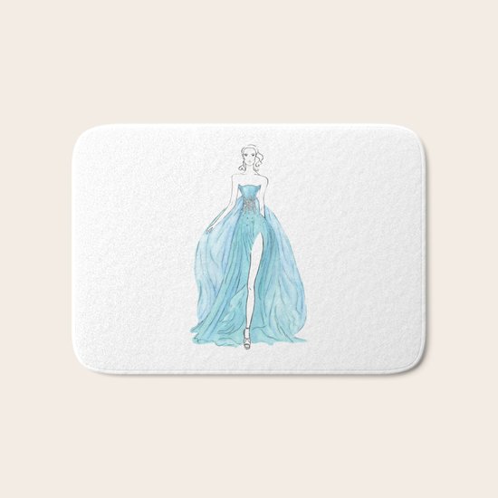 Floating Dress Bath Mat