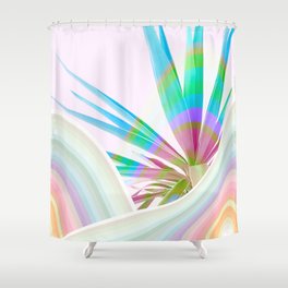 Candy Rainbow Palm Shower Curtain