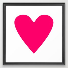 Big Pink Heart Framed Art Print