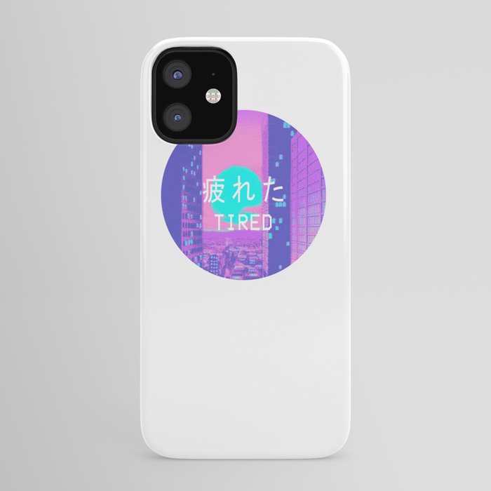 Tired Vaporwave Aesthetic Hypnotic Style Gift Sad Vaporwave Design Iphone Case By Dc Designstudio Society6