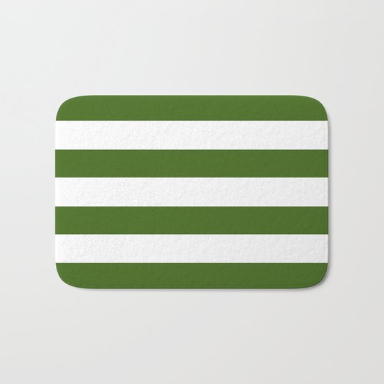 Simply Stripes in Jungle Green Bath Mat