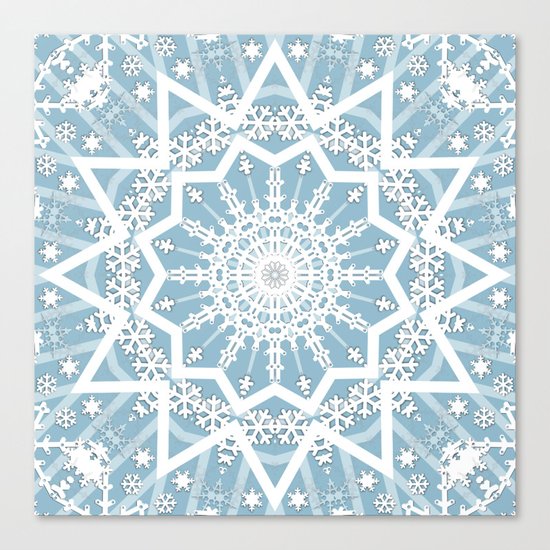 Winter morning. Canvas Print
