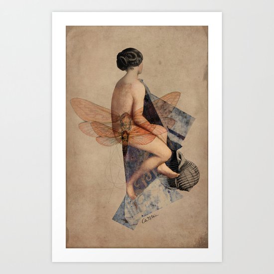 Venus Collage Art Print