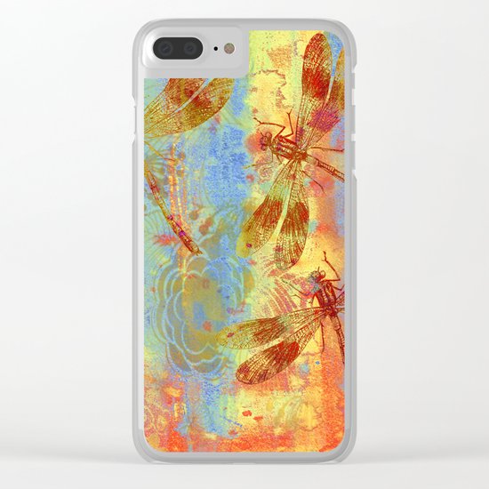 A Dragonflies QQW Clear iPhone Case