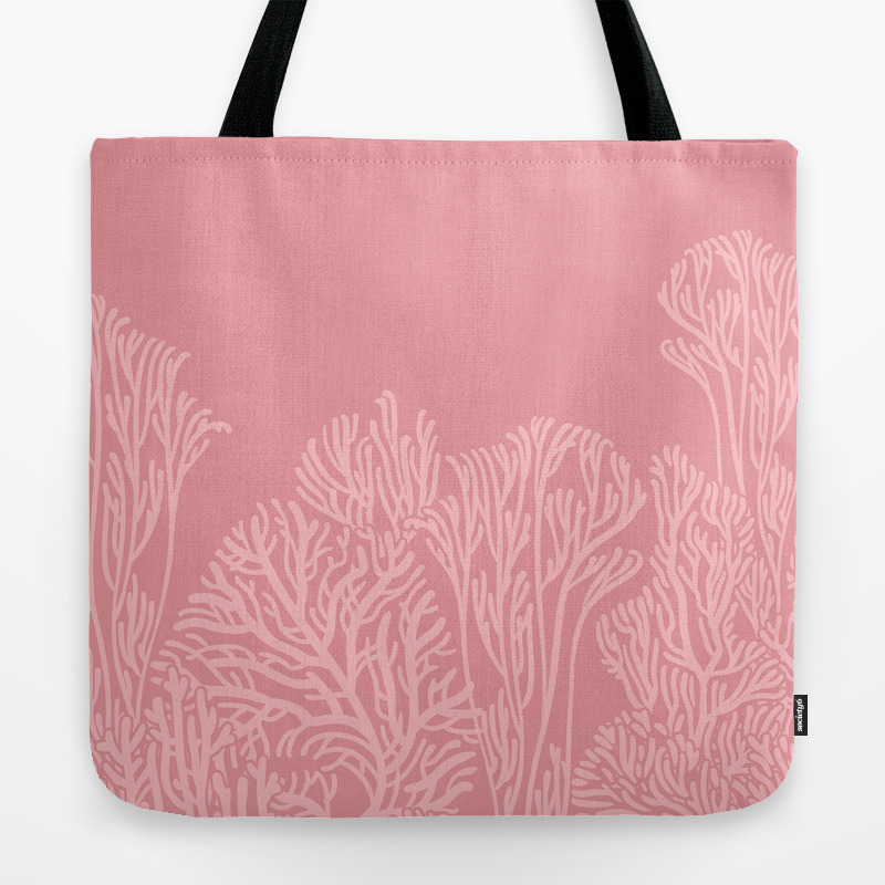dusty pink tote bag