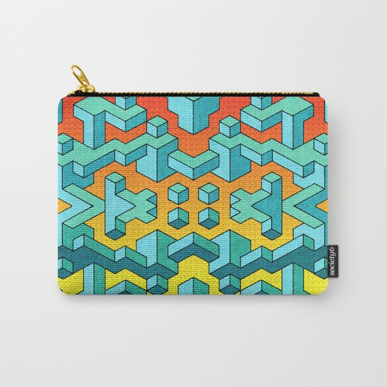 Miles and Miles of Squares Carry-All Pouch