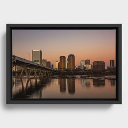 Richmond At Sunset Framed Canvas