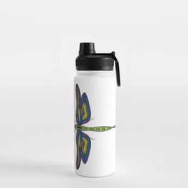 Dragonfly Stained Glass Water Bottle