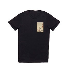 Japanese Maple Songbird  T Shirt | Bohemian, Chinese, Oriental, Animal, Painting, Asian, Maple, Autumn, Redmaple, Wildlife 