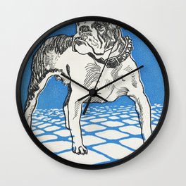 Bulldog (Moriz Jung) Wall Clock