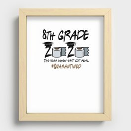 8th Grade Class Of 2020 Quarantined Recessed Framed Print