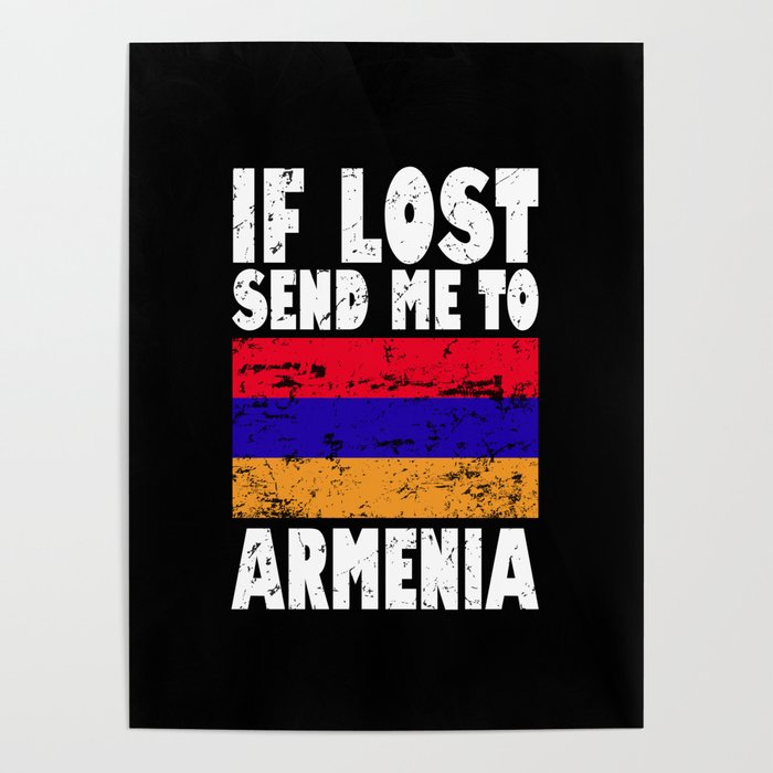 Armenia Flag Saying Poster