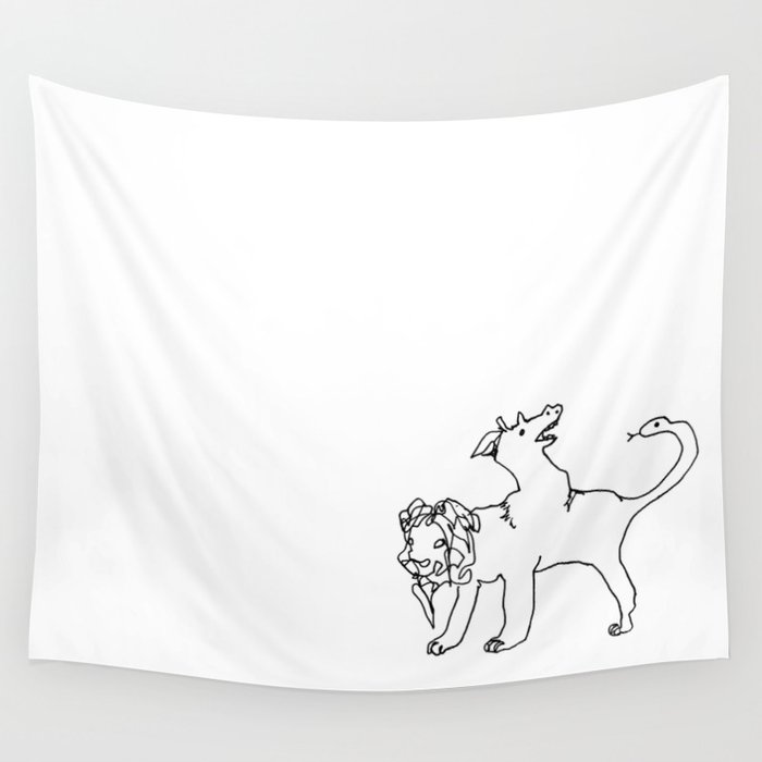 The Lone Chimera Wall Tapestry