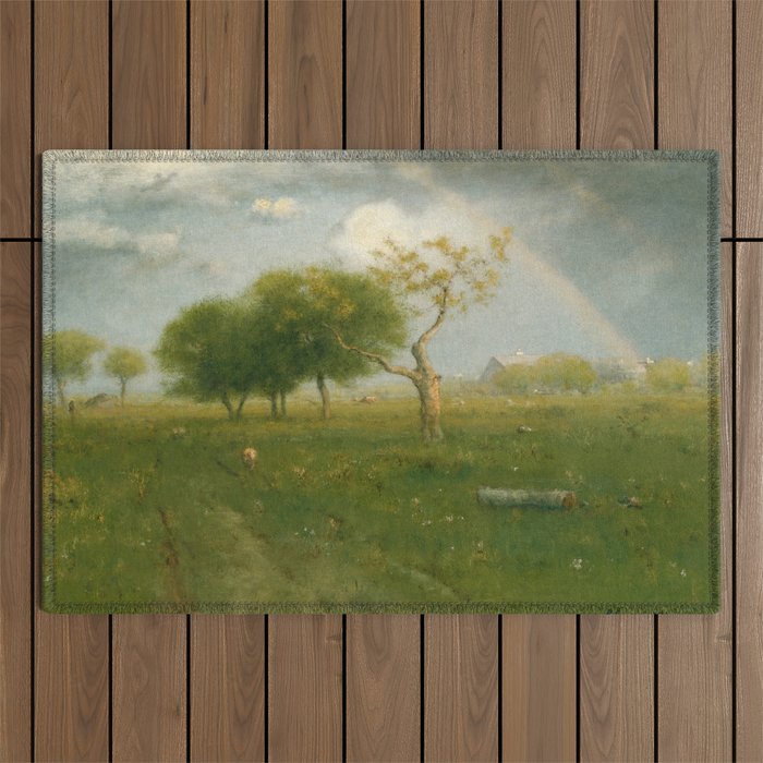 George Inness After a Summer Shower Outdoor Rug