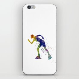 Watercolor Inline Skater iPhone Skin
