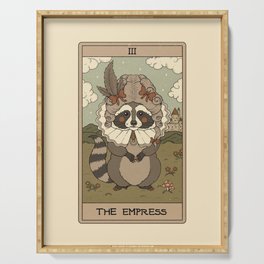 The Empress - Raccoons Tarot Serving Tray