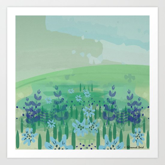 Wild Flowers. Art Print